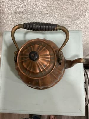Antique 1800’s Rare German Copper Tea Kettle - Thumbnail 4