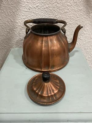 Antique 1800’s Rare German Copper Tea Kettle - Thumbnail 5