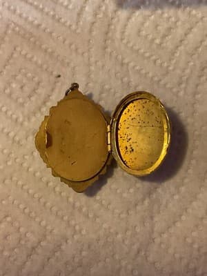 RARE Antique Gold Filled & Silver Beautiful Cameo Pendant - Thumbnail 5