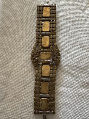 Husar D. Czech Garnets And White Rhinestones Vintage Bracelet 1920’s - Thumbnail 7