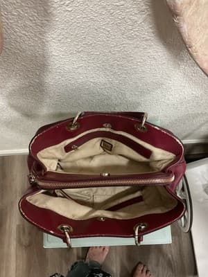 GUESS Logo Red Shoulder Bag Zip Closure Detachable Designer - Thumbnail 6
