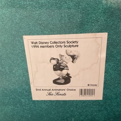 DISNEY Animators Choice 1994 Members Only 6" Donald Admiral Duck "Sea Scouts" - Thumbnail 5