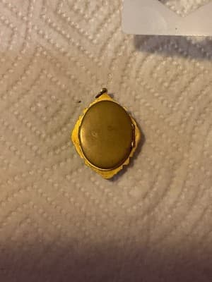 RARE Antique Gold Filled & Silver Beautiful Cameo Pendant - Thumbnail 3