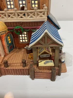 Lemax Christmas Signature Collection Plymouth Fish Market Retired Lighted 2007 - Thumbnail 6
