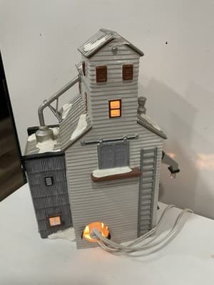 Department 56 ~ NEW Original Snow Village " The Farmer's Co-op Granary " 1998 - Thumbnail 5