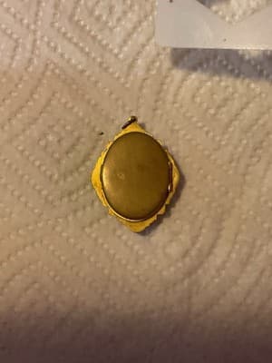 RARE Antique Gold Filled & Silver Beautiful Cameo Pendant - Thumbnail 6