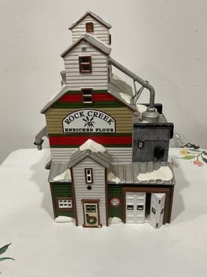Department 56 ~ NEW Original Snow Village " The Farmer's Co-op Granary " 1998 - Thumbnail 7
