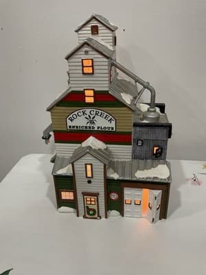 Department 56 ~ NEW Original Snow Village " The Farmer's Co-op Granary " 1998 - Thumbnail 2