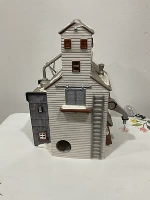 Department 56 ~ NEW Original Snow Village " The Farmer's Co-op Granary " 1998 - Thumbnail 9