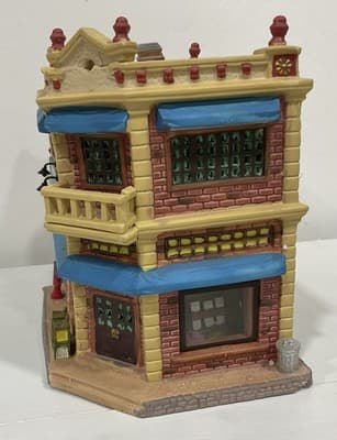RICHARDSON'S MARKET Lemax Christmas Village Town Shop Store Lighted Building - Thumbnail 4