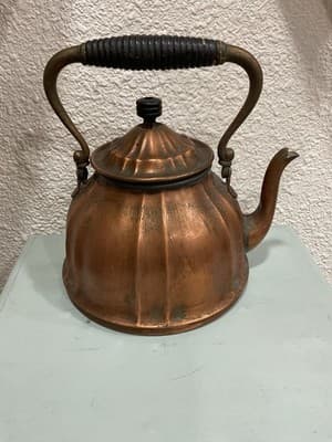 Antique 1800’s Rare German Copper Tea Kettle - Thumbnail 3