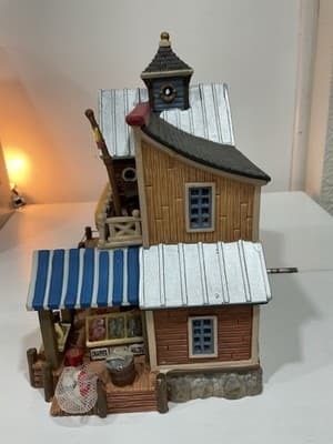 Lemax Christmas Signature Collection Plymouth Fish Market Retired Lighted 2007 - Thumbnail 9