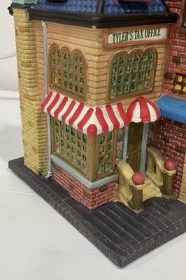 RICHARDSON'S MARKET Lemax Christmas Village Town Shop Store Lighted Building - Thumbnail 11