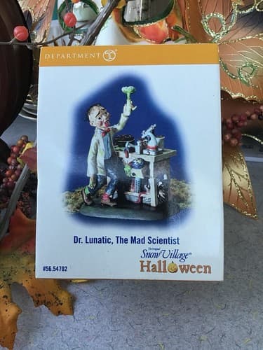 Department 56 Halloween Dr. Lunatic The Mad Scientist Accessory NEW! - Thumbnail 2