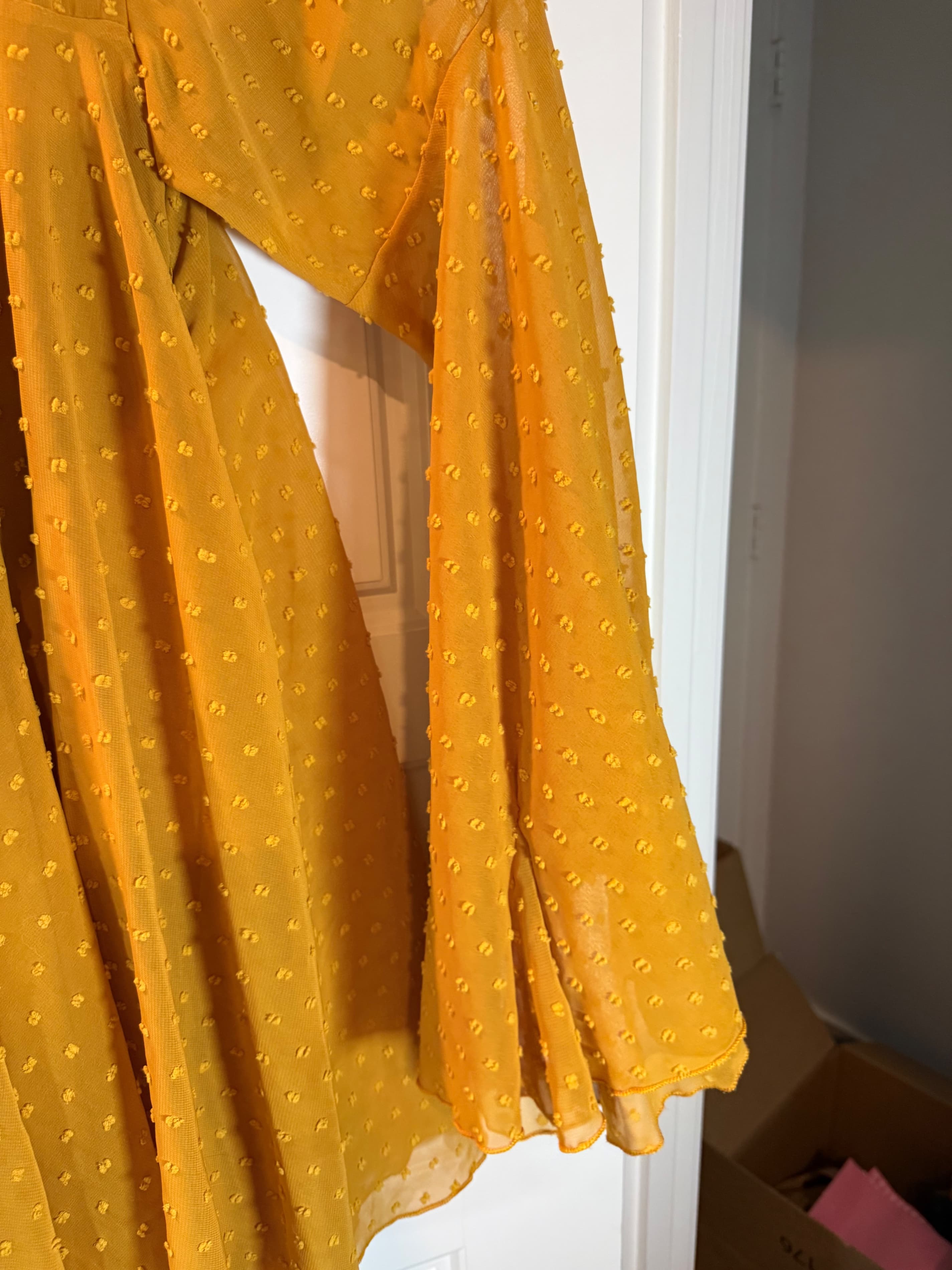 Wowo Mustard Yellow Long Sleeve Tunic Size M - Thumbnail 3