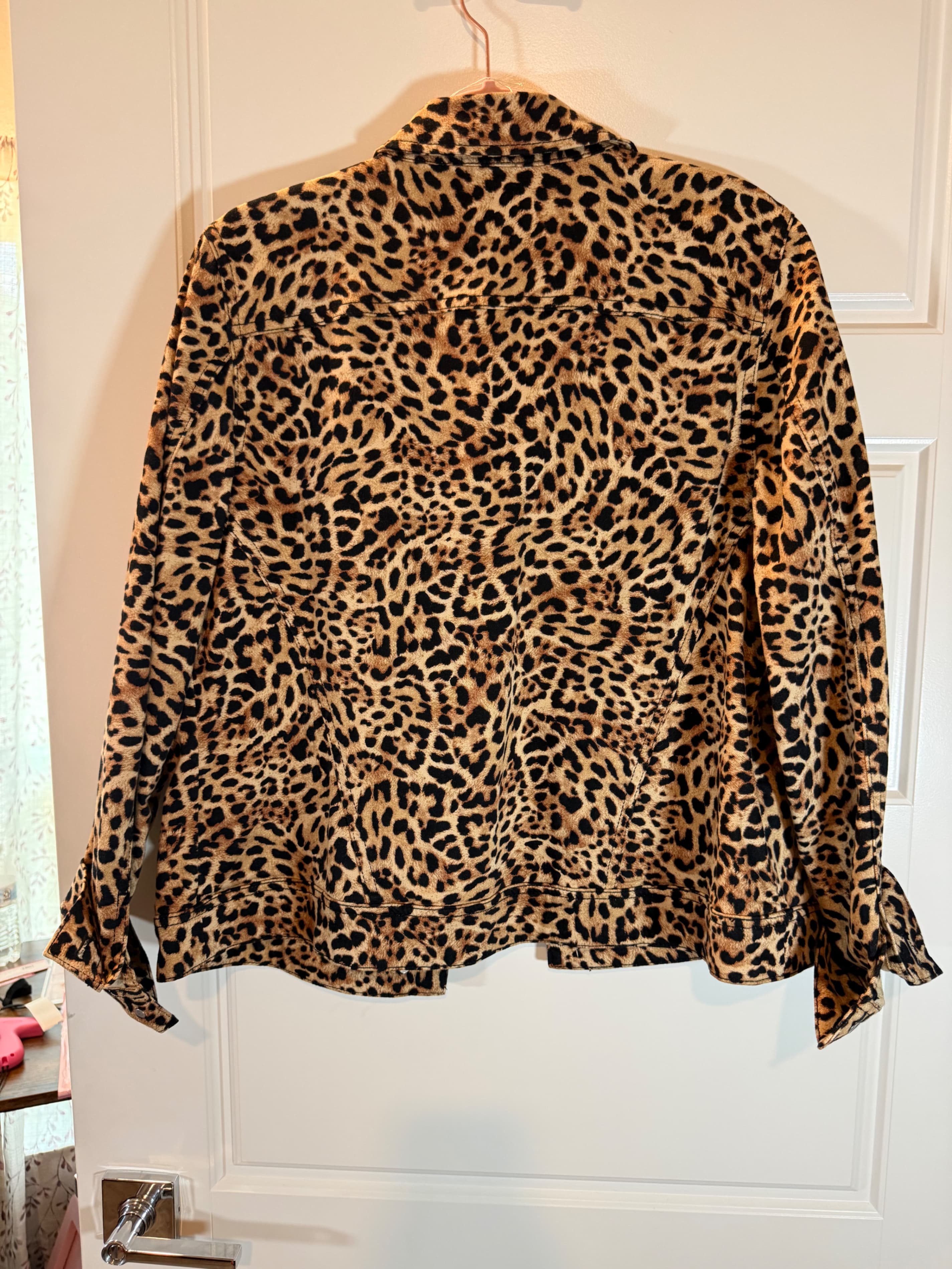 Chicos Leopard Print Jacket - Thumbnail 2