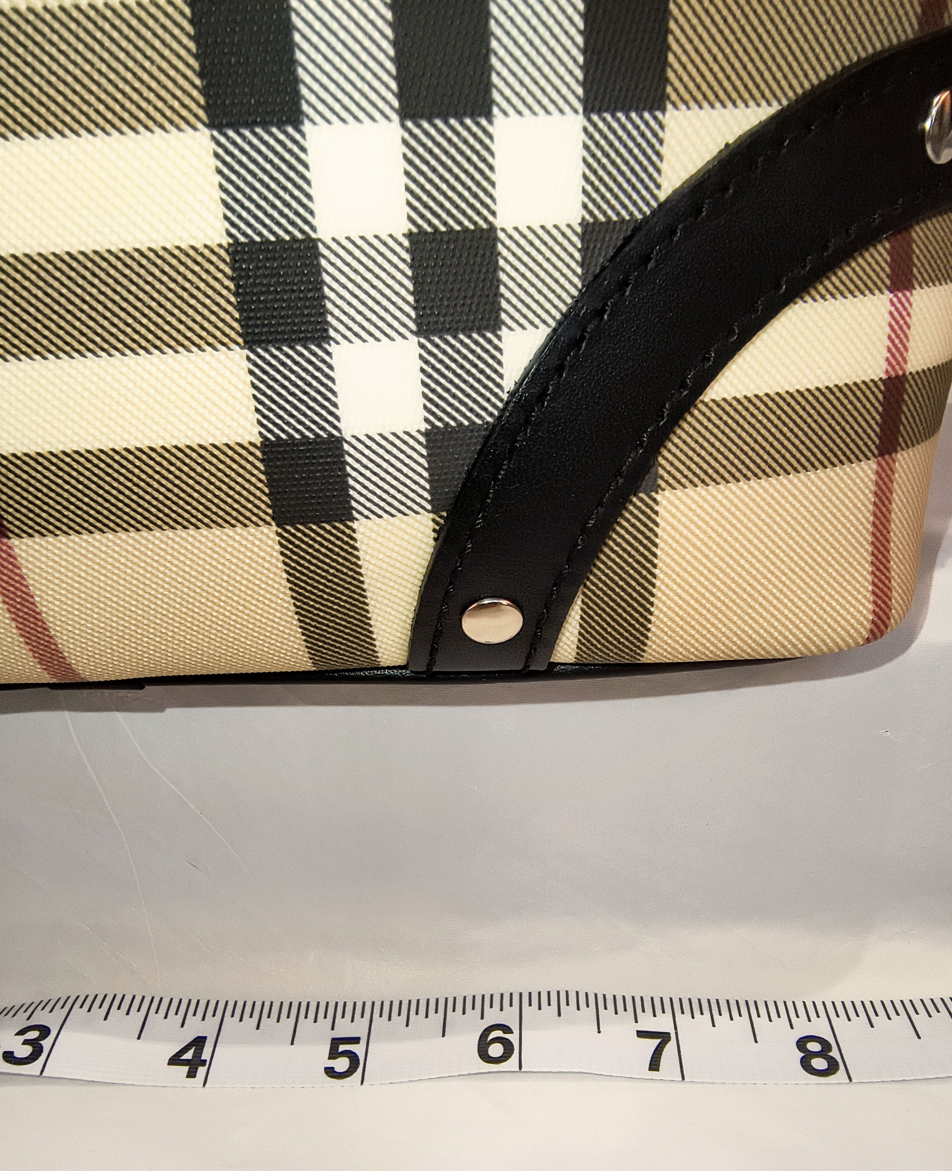 BURBERRY London Haymarket Check Small Tote Bag with Dust Bag - Thumbnail 11