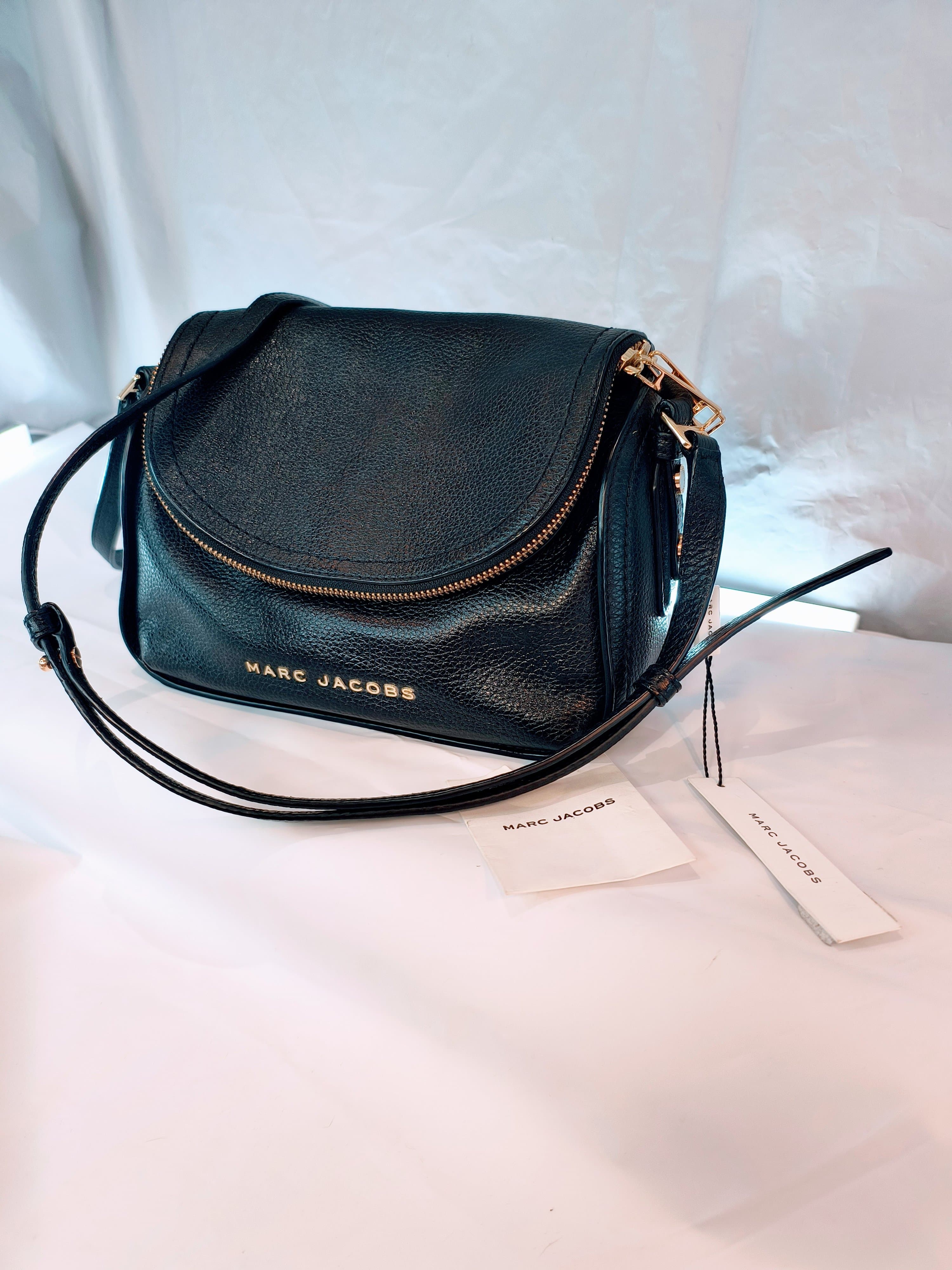 MARC JACOBS Black Pebbled Leather Mini Messenger Bag - Thumbnail 15