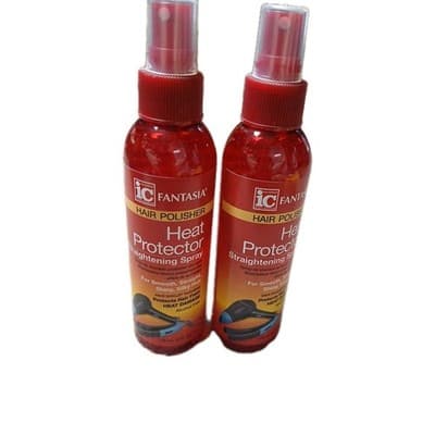 2 Lot Ic FANTASIA Hair Polisher Heat Protector Straightening Spray New 6 Oz - Thumbnail 4