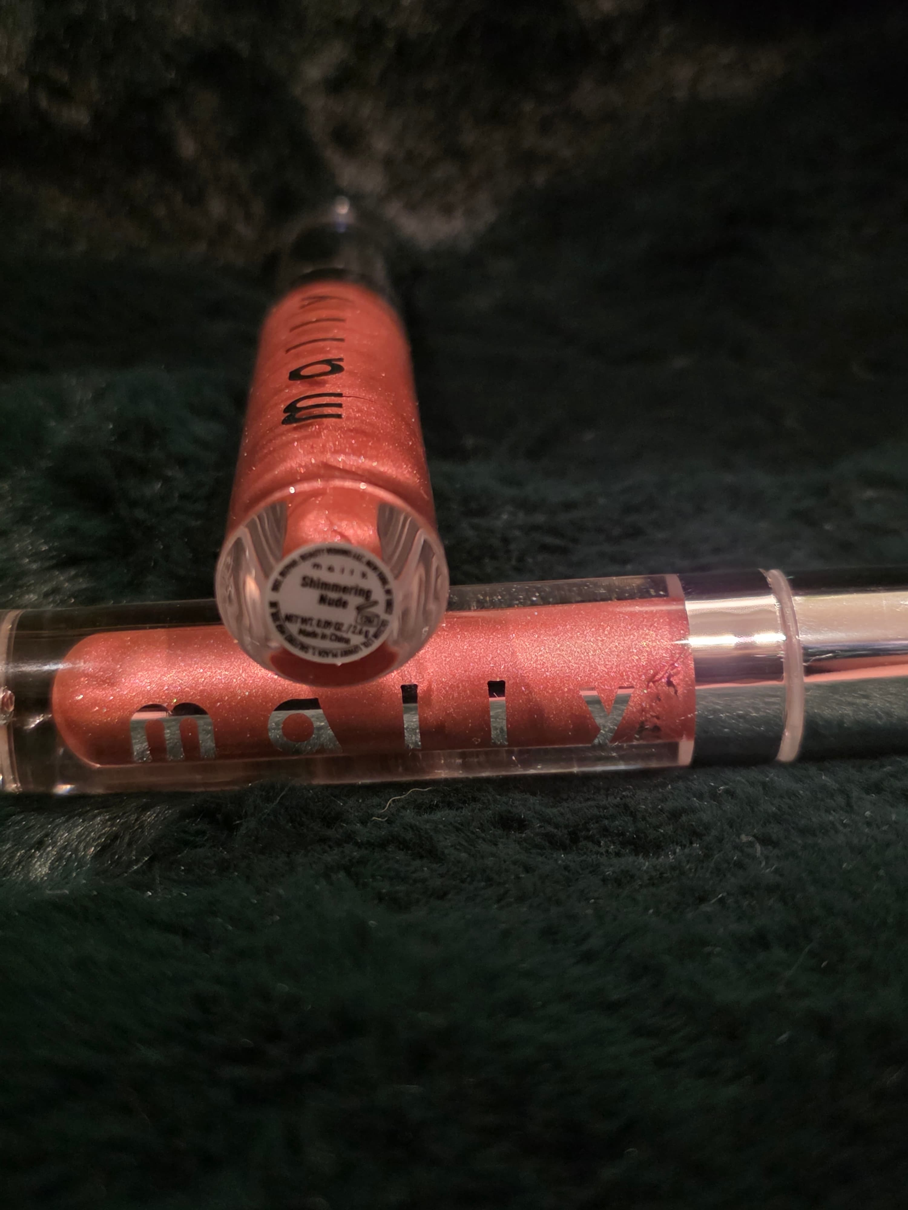 Mally Shimmering Lip Gloss in shimmering nude