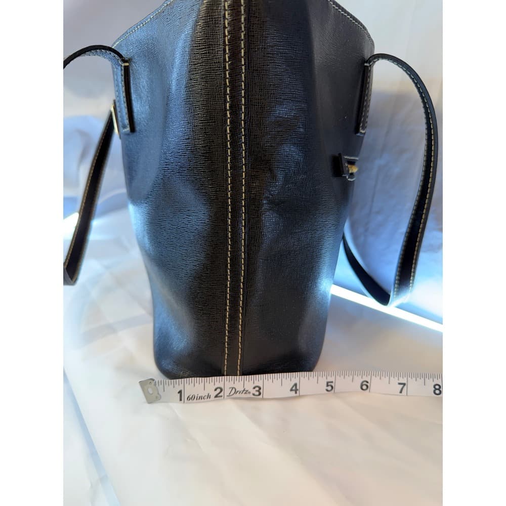 DOONEY & BOURKE Saffiano Small Charleston Shopper Tote in Black - Thumbnail 11
