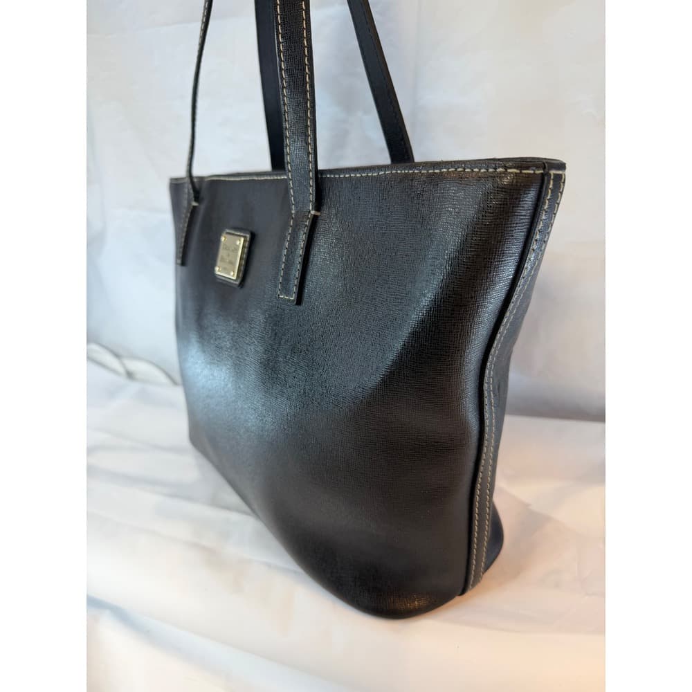 DOONEY & BOURKE Saffiano Small Charleston Shopper Tote in Black - Thumbnail 15