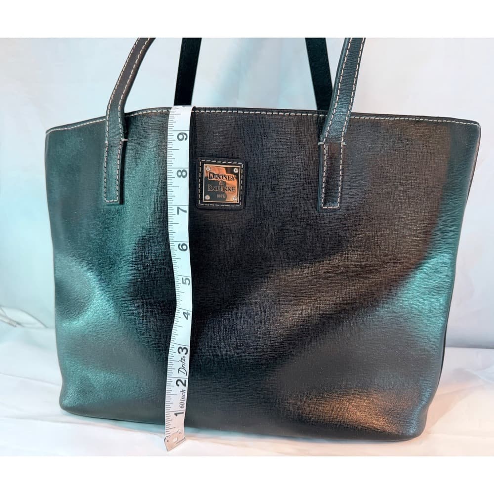 DOONEY & BOURKE Saffiano Small Charleston Shopper Tote in Black - Thumbnail 10