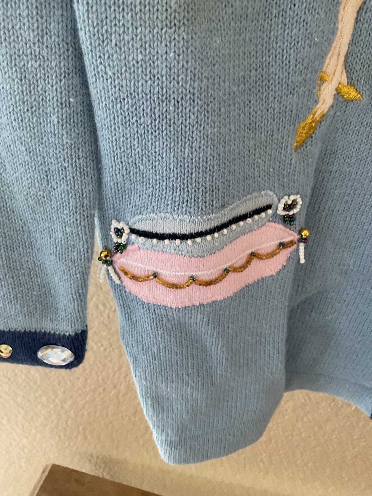 Awesome Dog Lovers or Dog Walkers Storybook Sweater Size S - Thumbnail 4