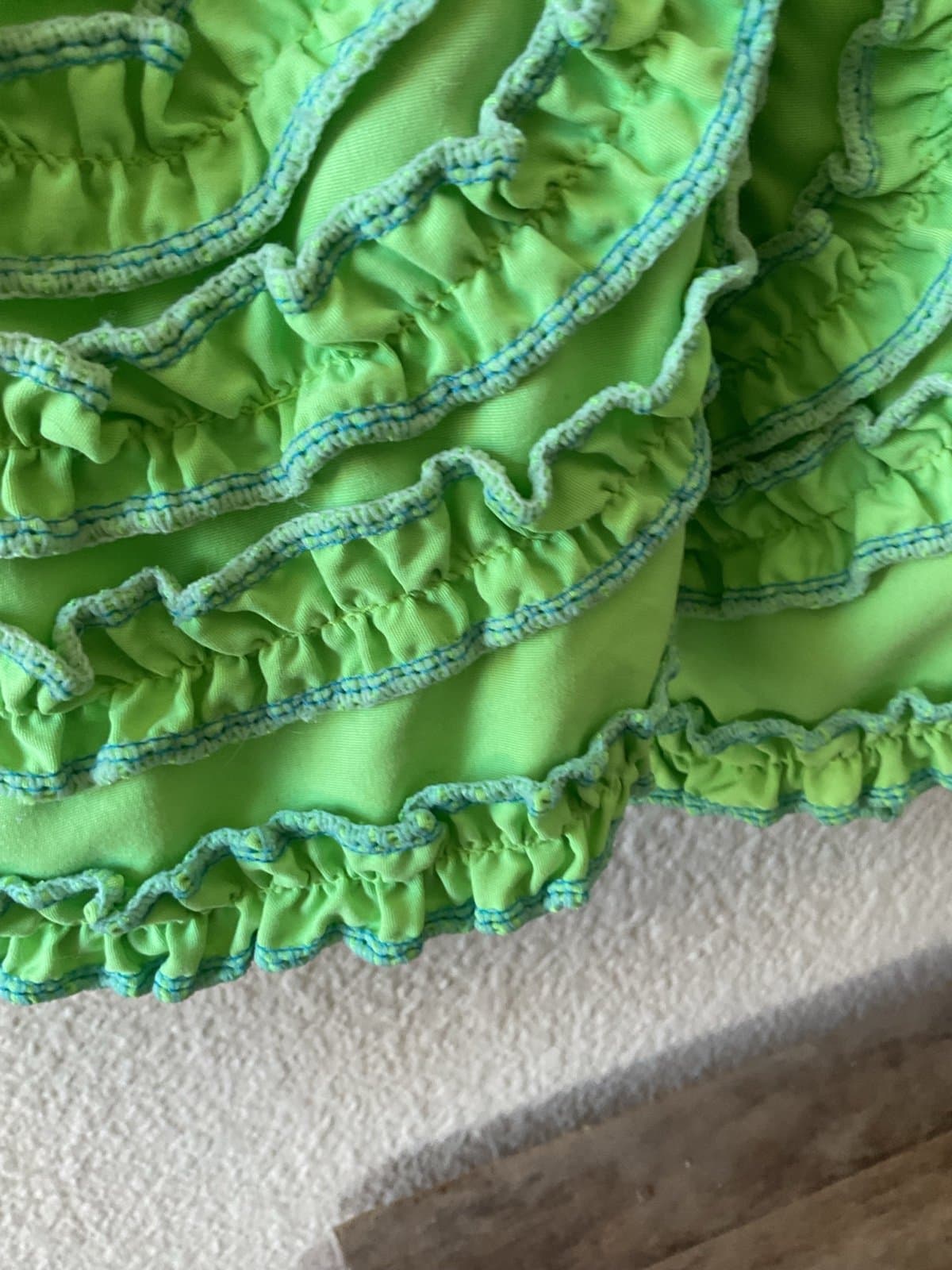 Vintage Alberto Makali Neon Green Skirt - Thumbnail 5