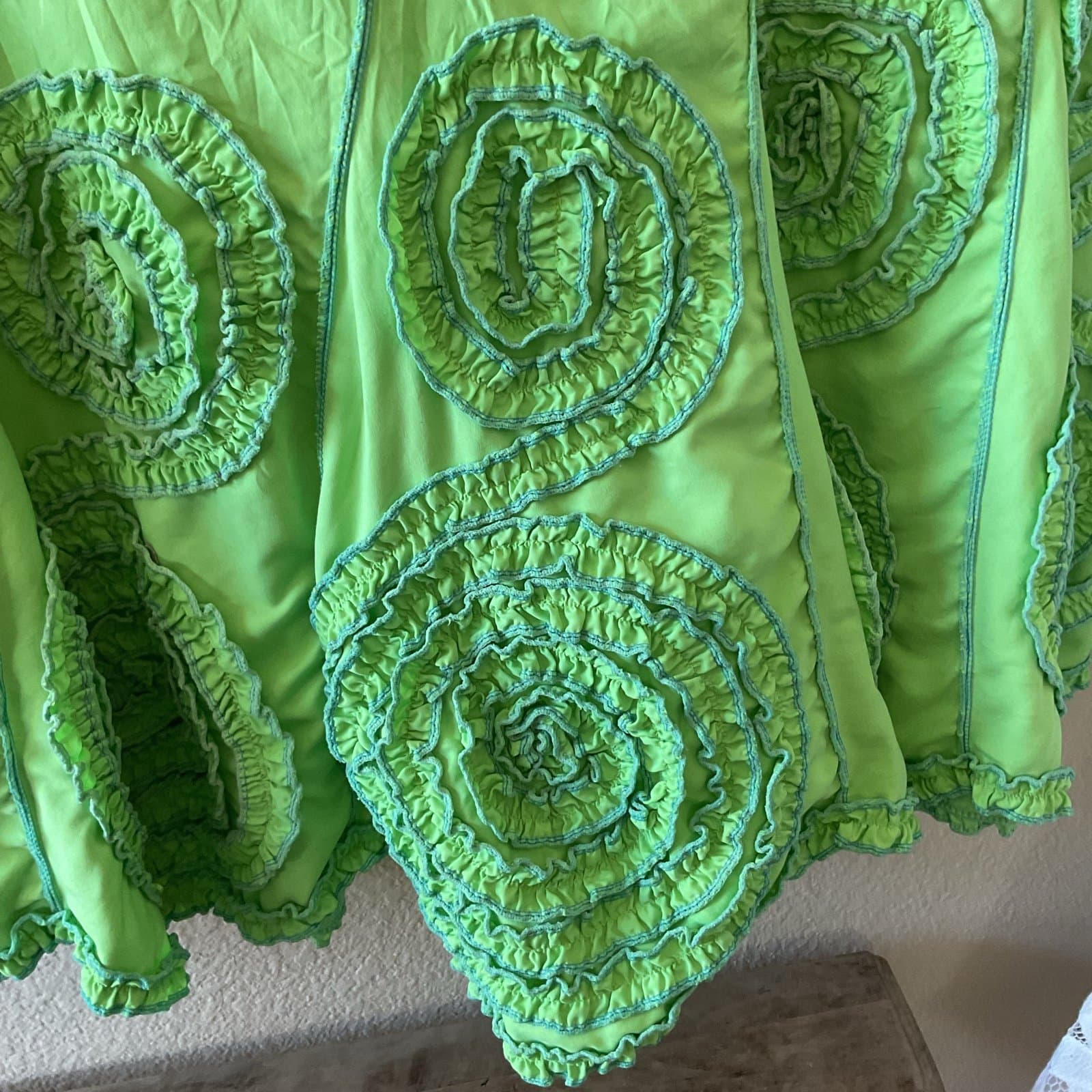 Vintage Alberto Makali Neon Green Skirt - Thumbnail 4