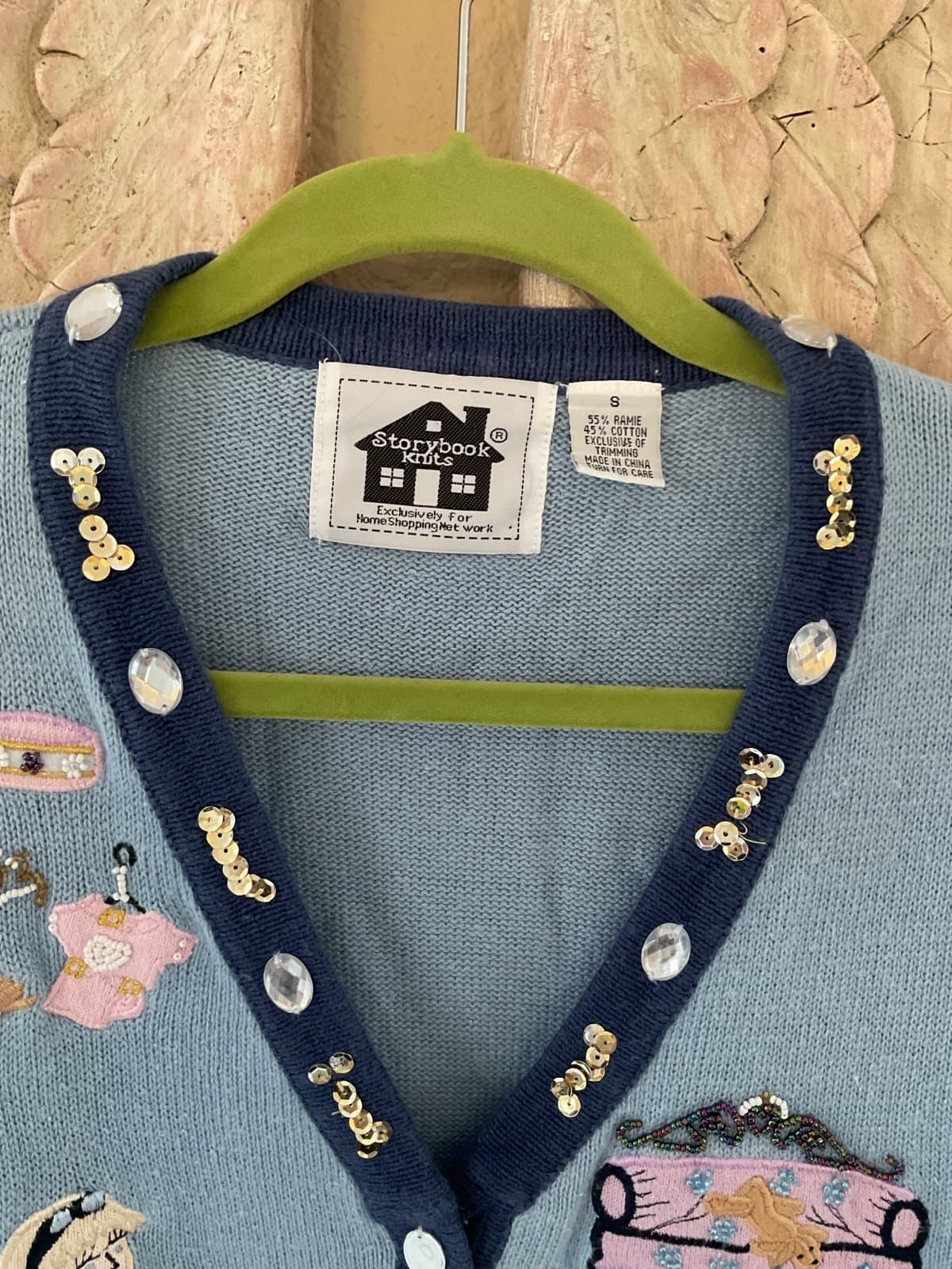Awesome Dog Lovers or Dog Walkers Storybook Sweater Size S - Thumbnail 3