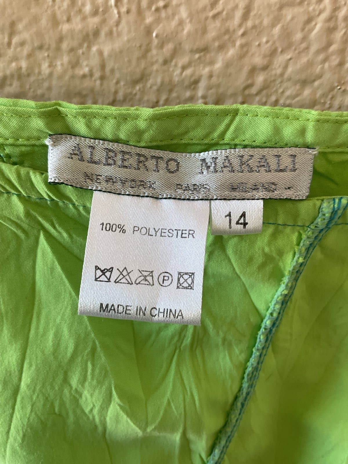 Vintage Alberto Makali Neon Green Skirt - Thumbnail 3