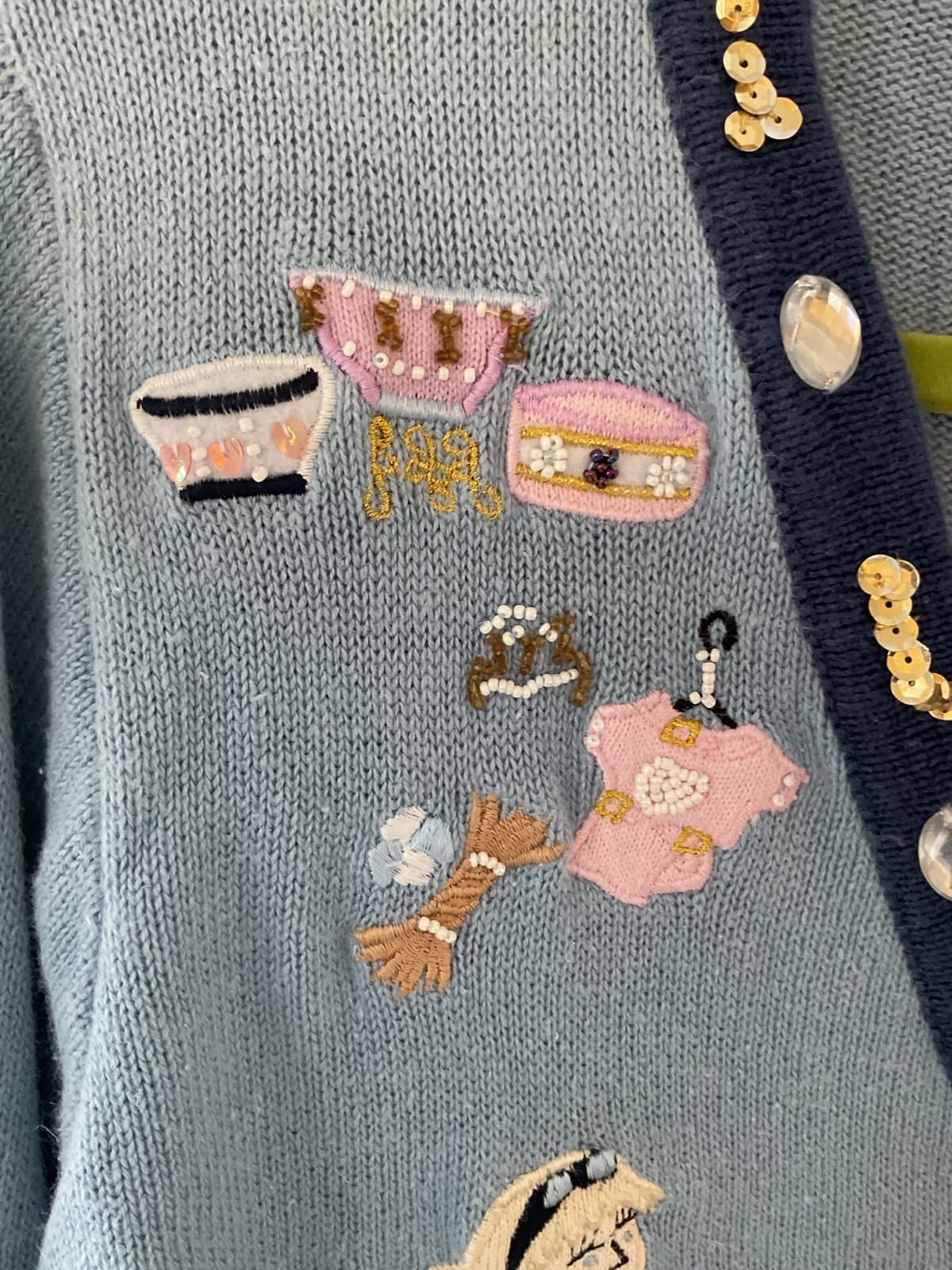 Awesome Dog Lovers or Dog Walkers Storybook Sweater Size S - Thumbnail 7