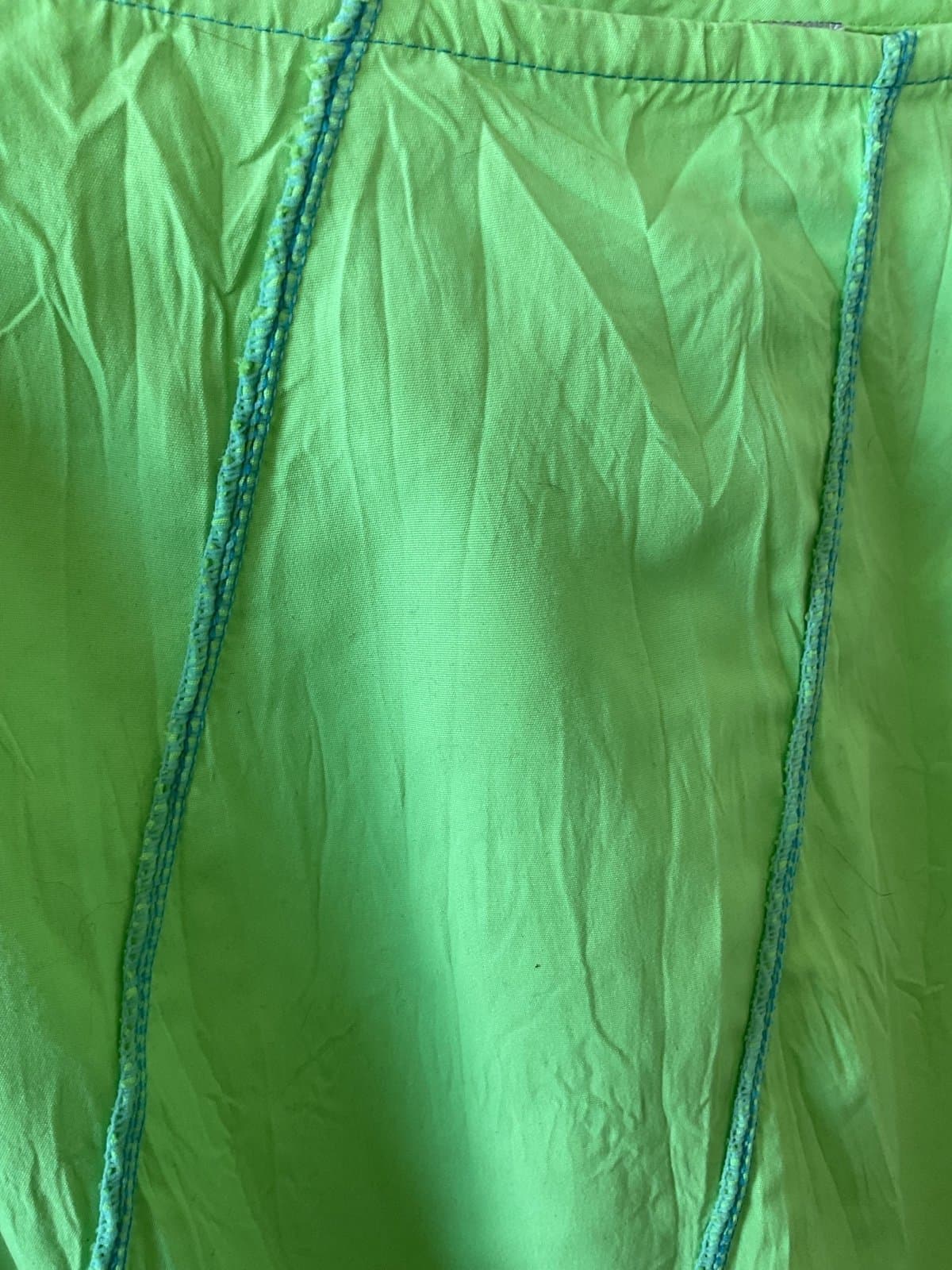 Vintage Alberto Makali Neon Green Skirt - Thumbnail 6
