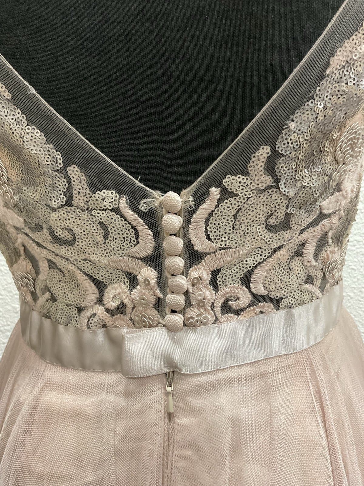 NEW Watters & Watters Blush Soft Prom Dress Size 4 - Thumbnail 5