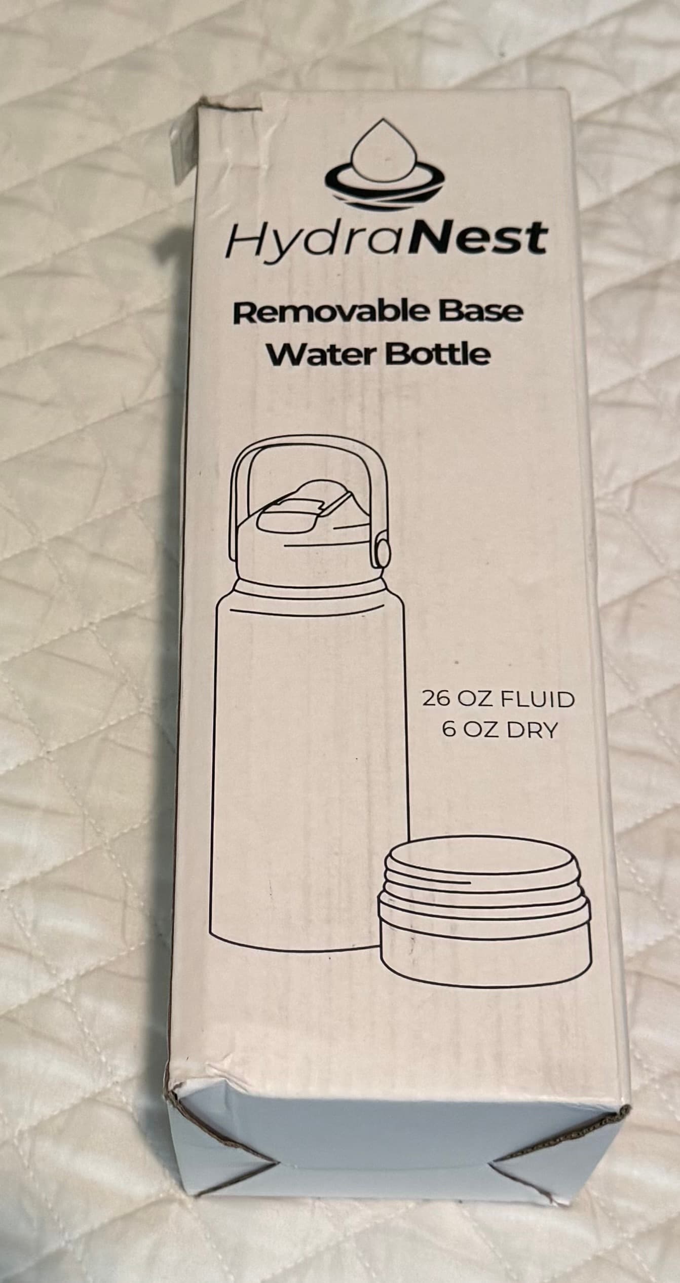 HydraNest Removable Base Water Bottle 26 oz