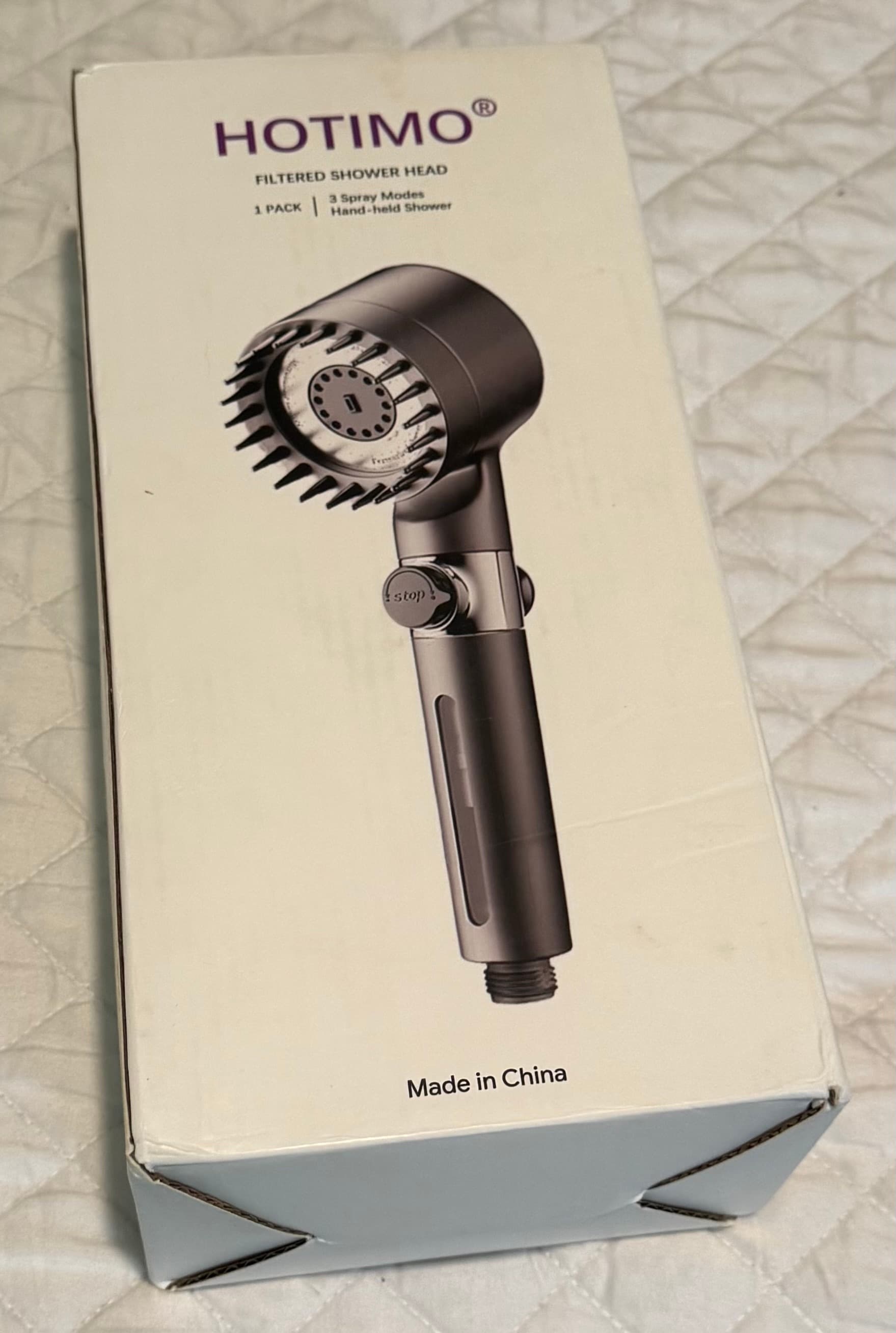 HOTIMO Filtered Handheld Shower Head 3 Spray Modes