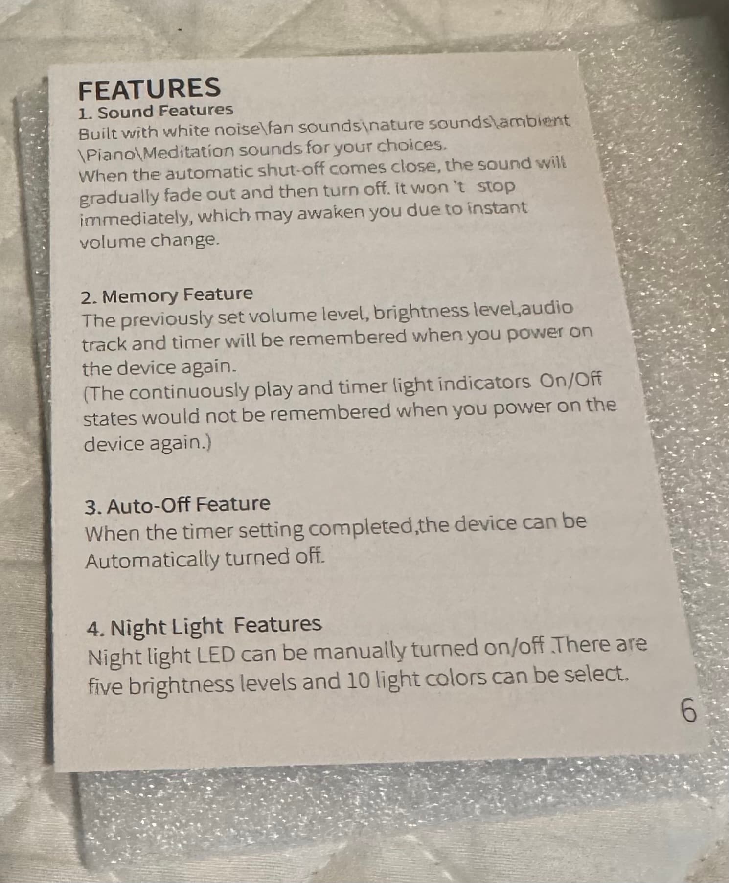 Color Noise White Noise Machine with Adjustable Settings - Thumbnail 4