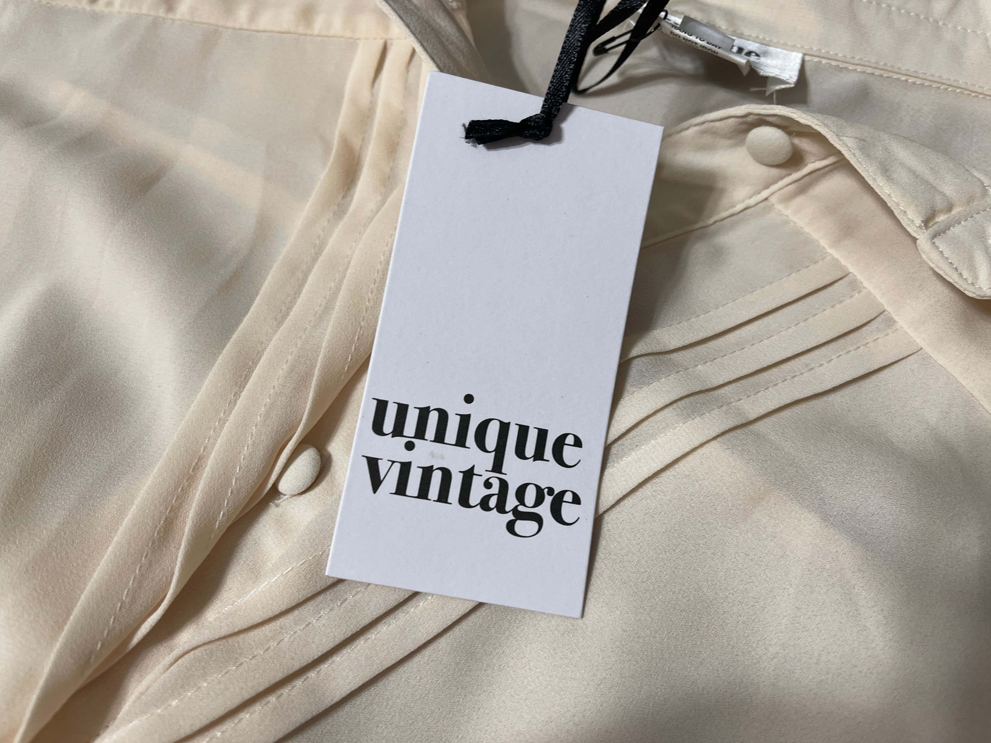 Unique Vintage Women's Blouse Size S/4 - Thumbnail 9