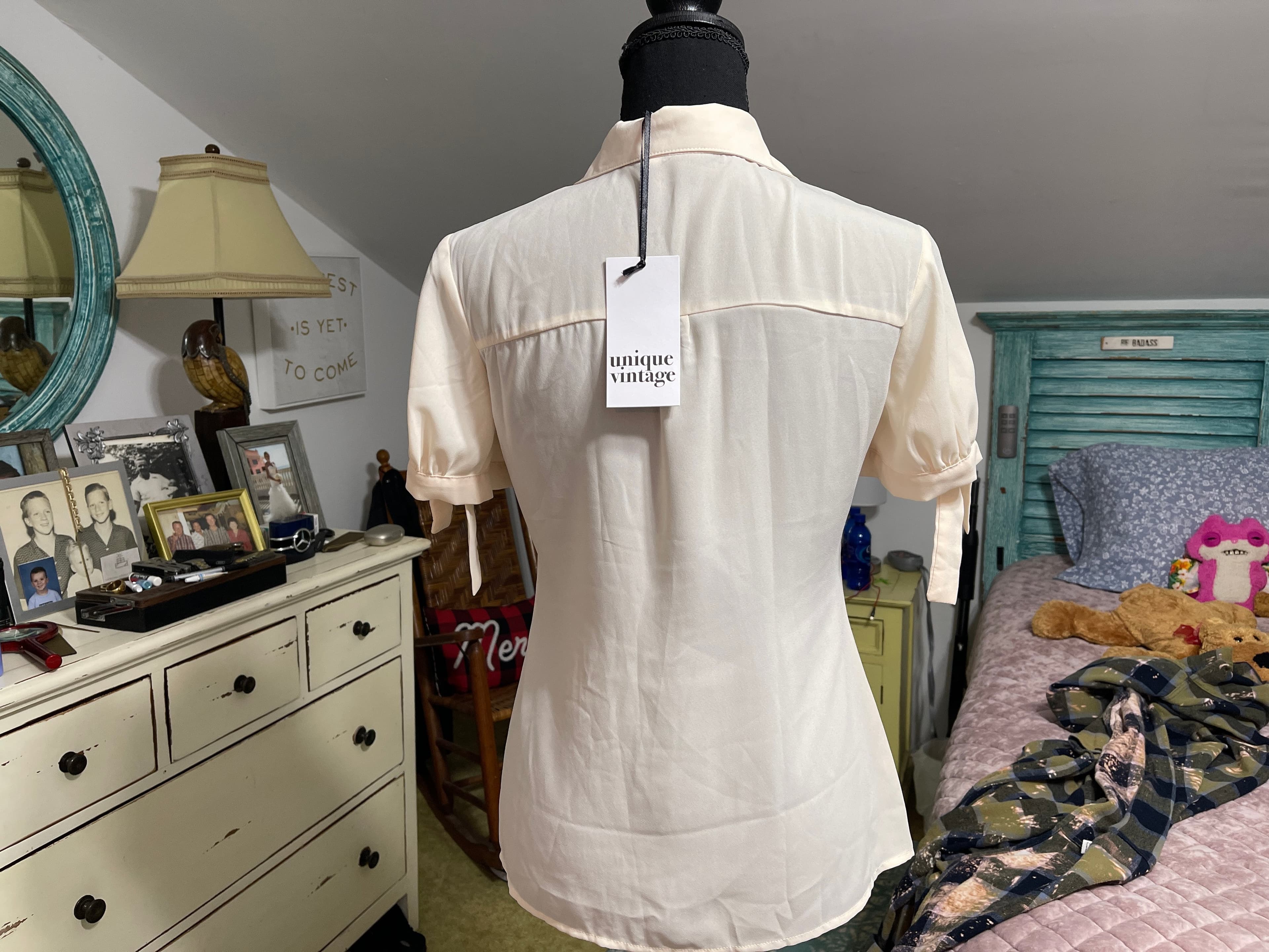 Unique Vintage Women's Blouse Size S/4 - Thumbnail 4