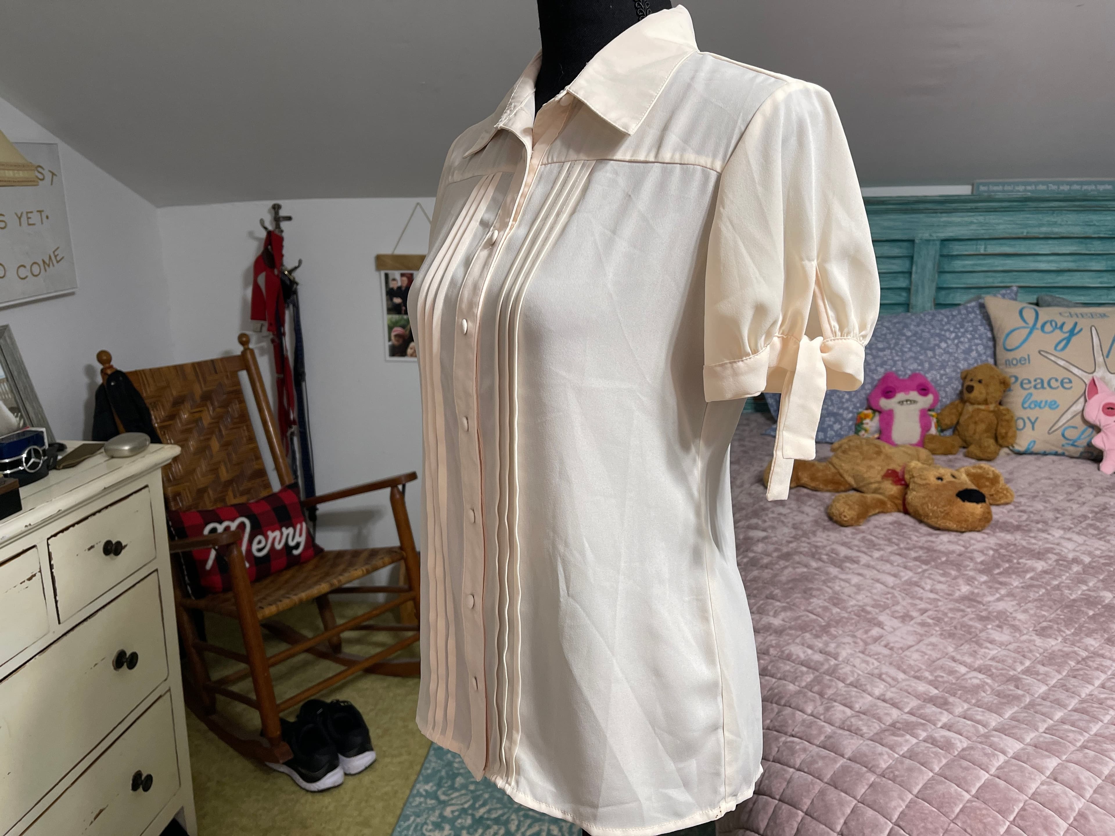 Unique Vintage Women's Blouse Size S/4 - Thumbnail 5