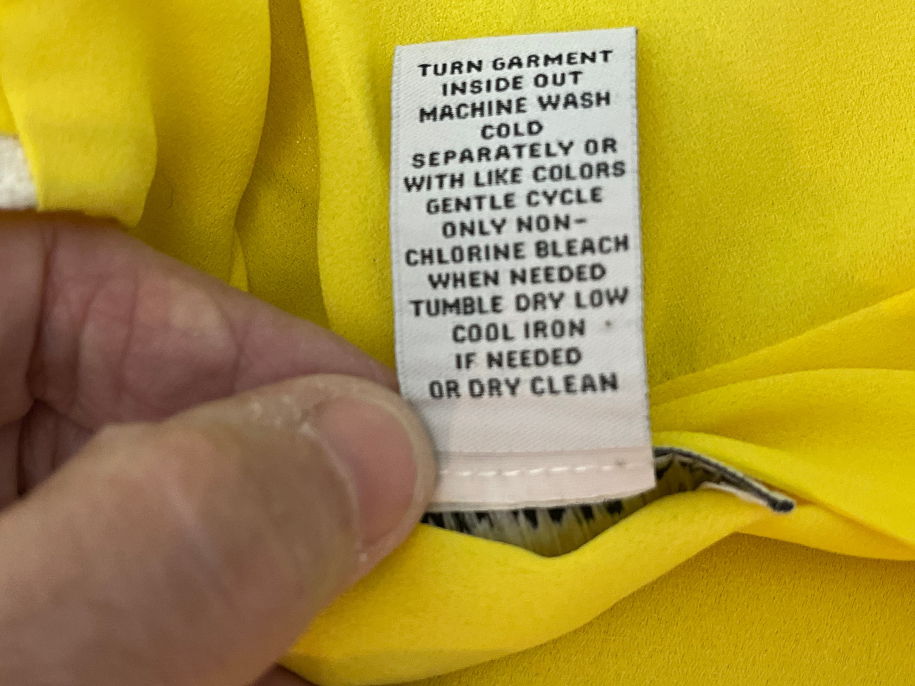 Carmen Marc Valvo Yellow Blouse Size S - Thumbnail 9