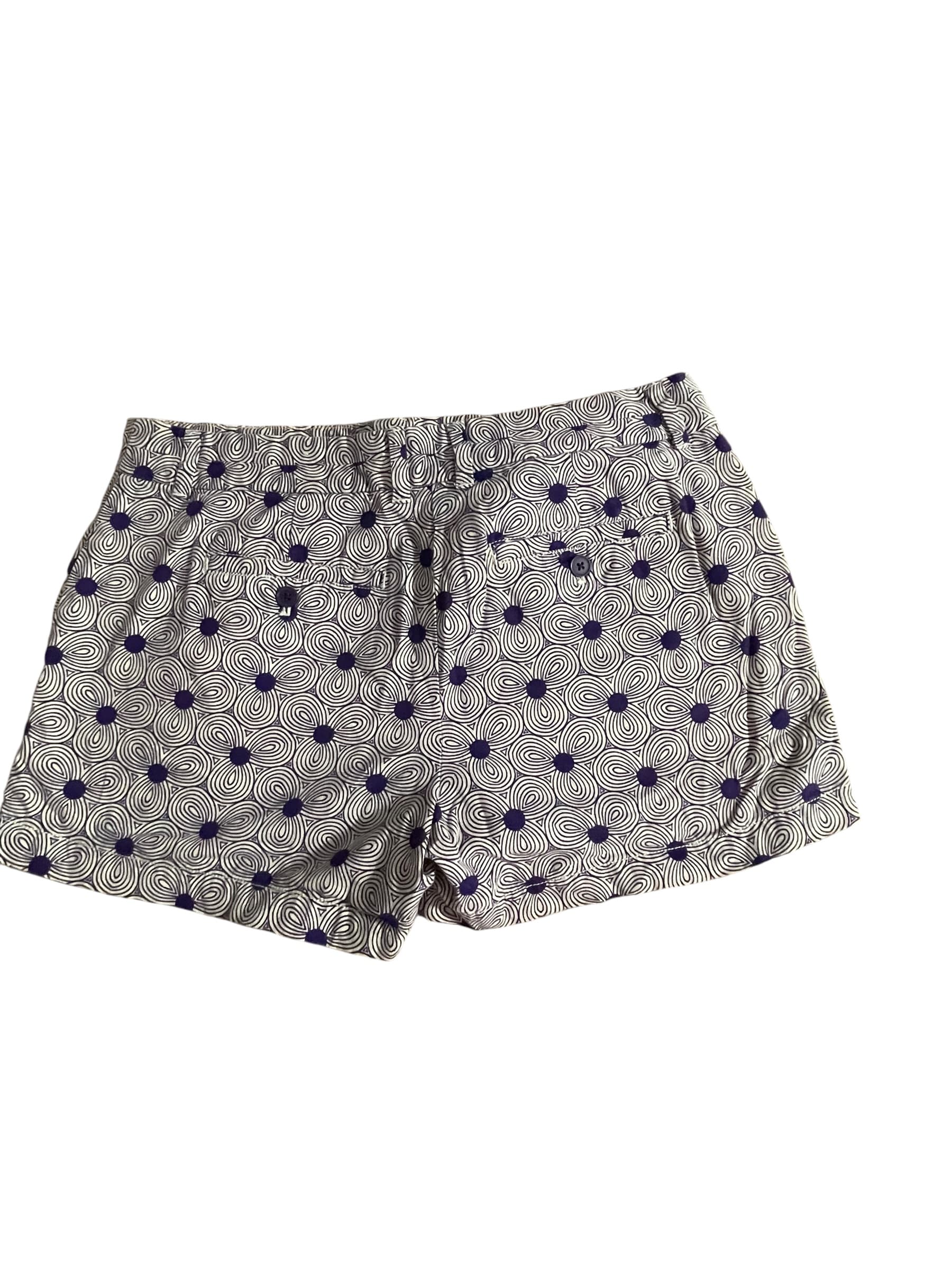 Loft Women’s Purple Pattern Cargo Shorts size 8 - Thumbnail 3