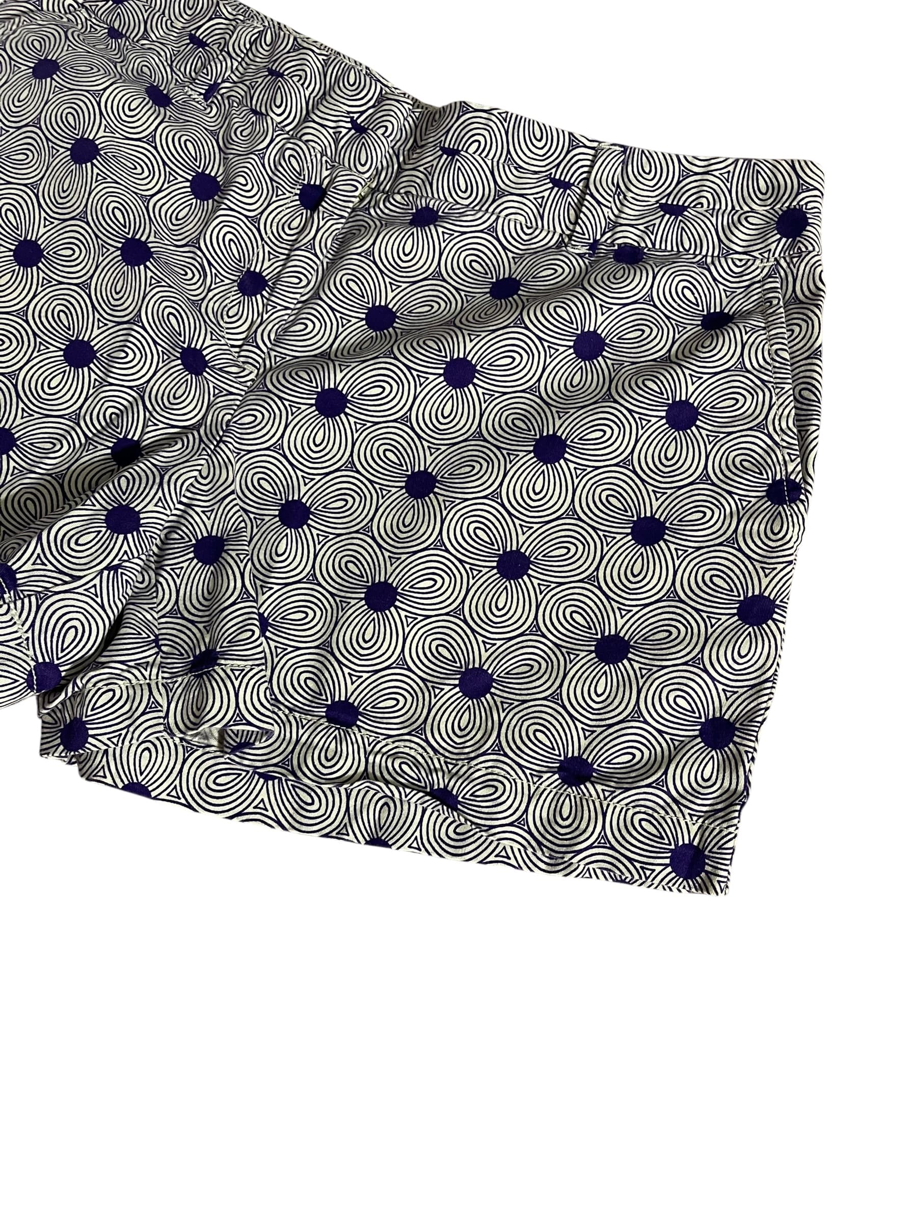 Loft Women’s Purple Pattern Cargo Shorts size 8 - Thumbnail 5