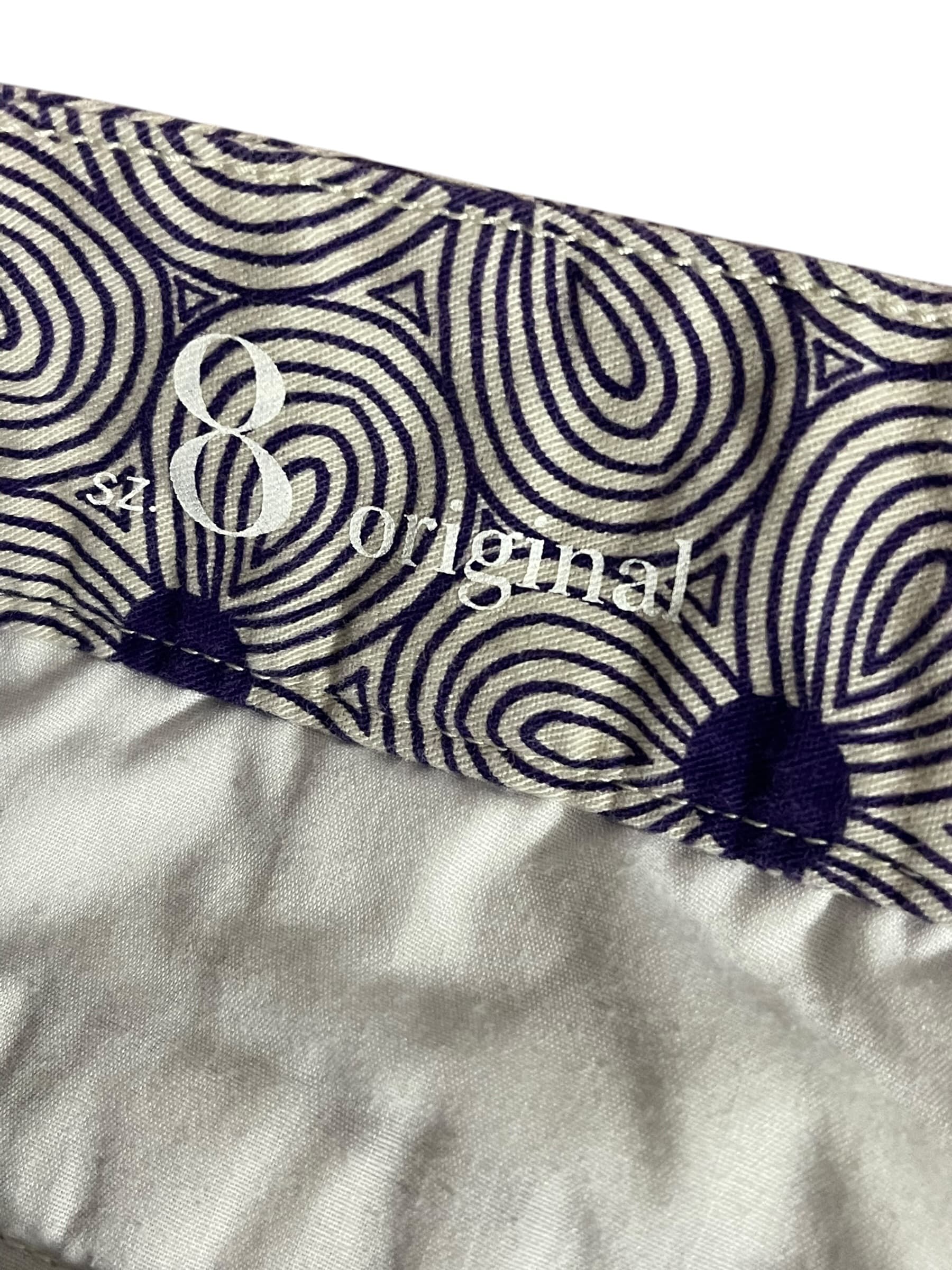 Loft Women’s Purple Pattern Cargo Shorts size 8 - Thumbnail 9