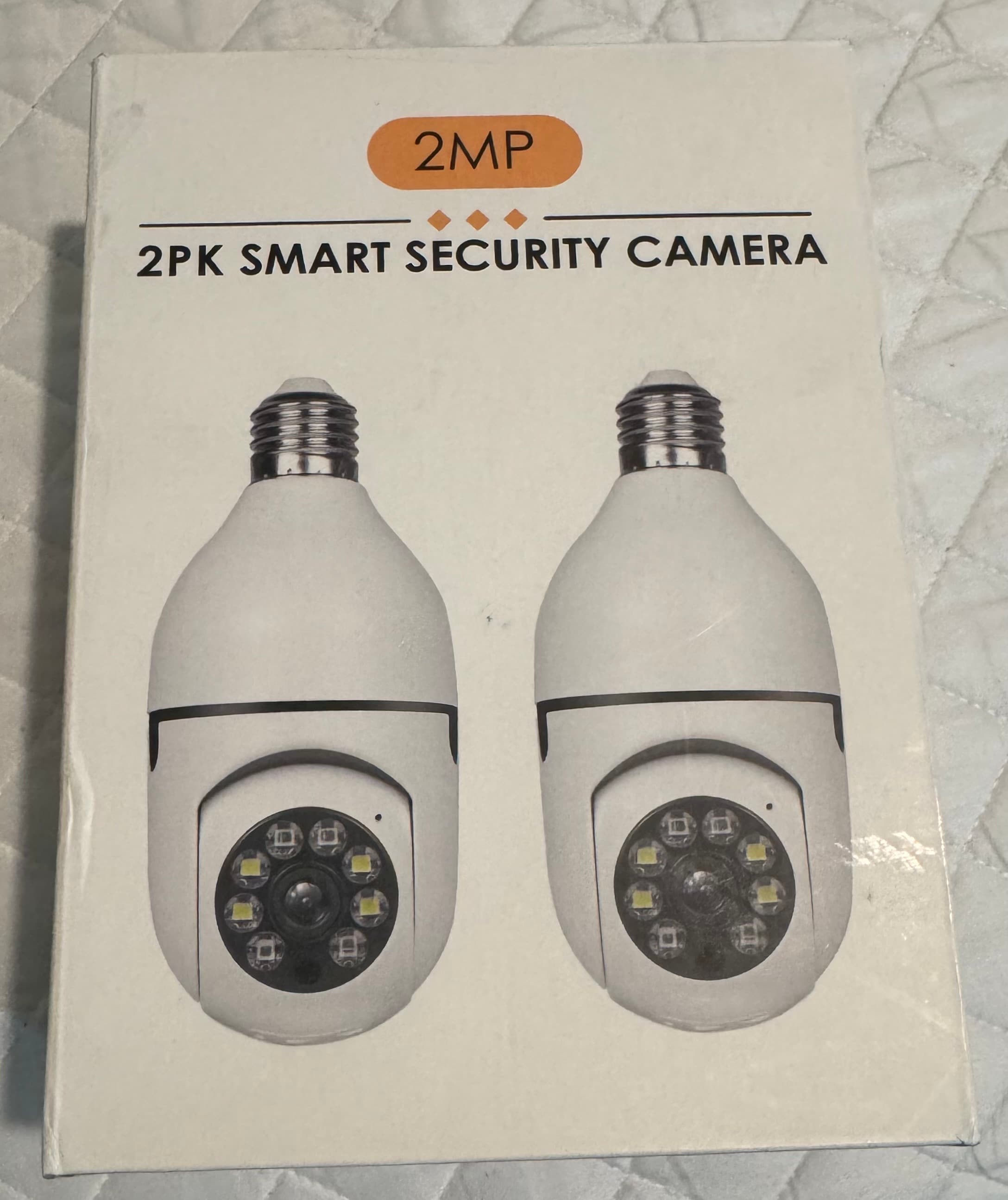 2MP Smart Security Camera 2-Pack with Wi-Fi and Night Vision
