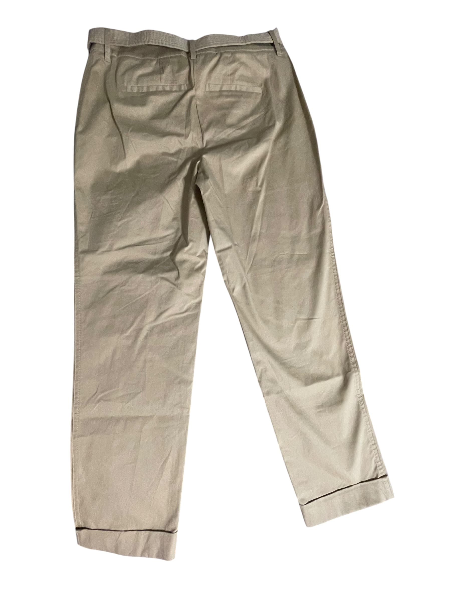 Chico’s Beige Belted Pants with D-Ring Detail - Thumbnail 6