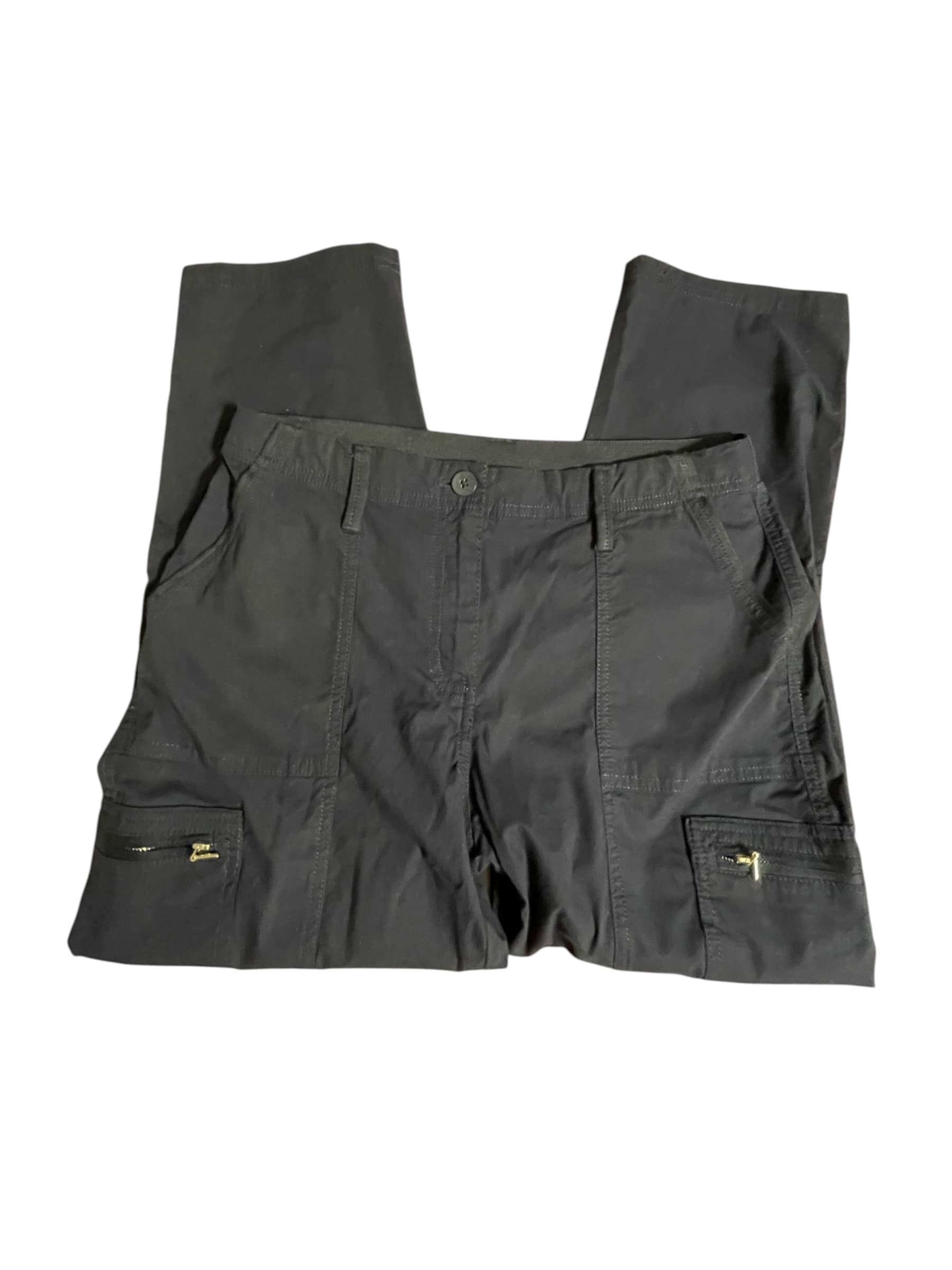 Women’s Chico’s Blue Cropped Casual Pants Size 00 - Thumbnail 5
