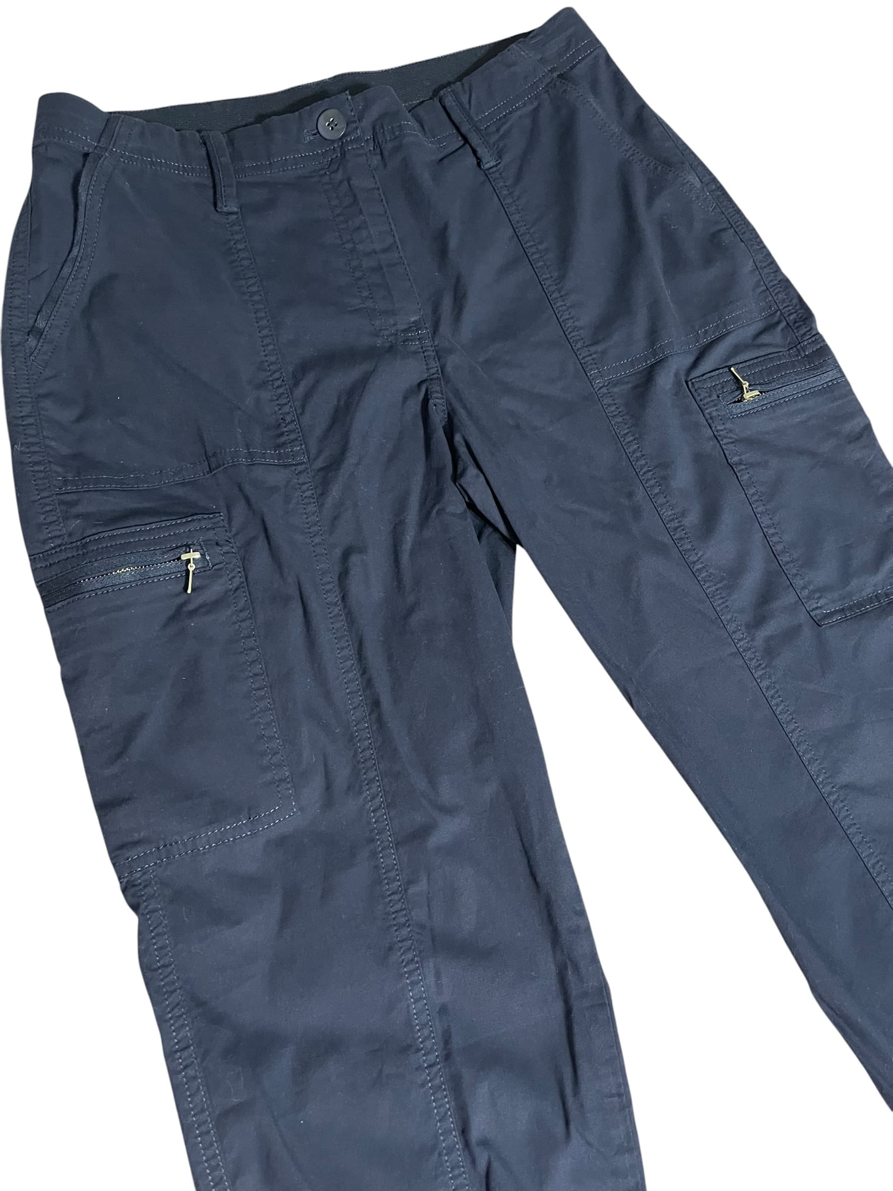 Women’s Chico’s Blue Cropped Casual Pants Size 00 - Thumbnail 2