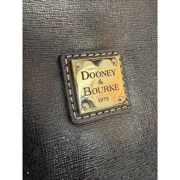 DOONEY & BOURKE Saffiano Small Charleston Shopper Tote in Black - Thumbnail 6